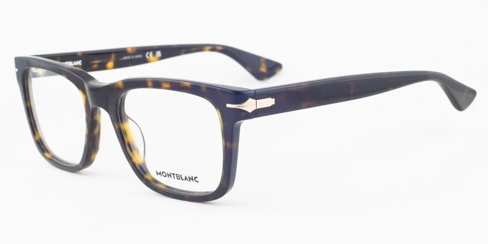 MontBlanc 266 002 Havana Eyeglasses MB266 002 52mm