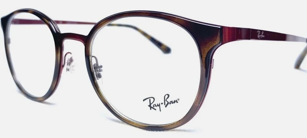 RayBan 6372M 2922 Havana Bordeaux Eyeglasses 50mm