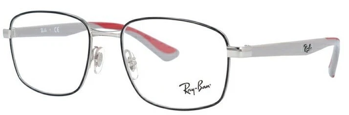 RayBan 6423 3013 Black Silver Eyeglasses 55mm