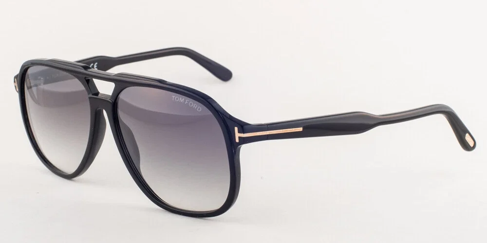 Tom Ford RAOUL 753 01B Black / Gray Gradient Sunglasses TF753 01B 62mm