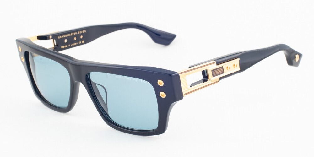 DITA GRANDMASTER SEVEN DTS 407 Black Gold / Turquoise Sunglasses DTS407 A 01