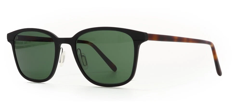 Kilsgaard Aluminum 2 6021 Matte Black / Green Sunglasses 50mm