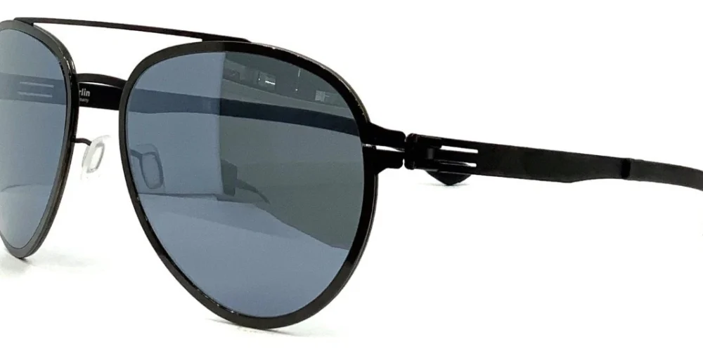 IC Berlin FERRUM Graphite Gunmetal Black / Gray Gradient Sunglasses 59mm