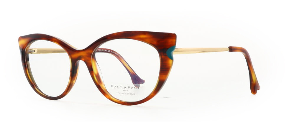 Face a Face MANIA 2 167 Brown Horn / Duck Blue Eyeglasses 51mm