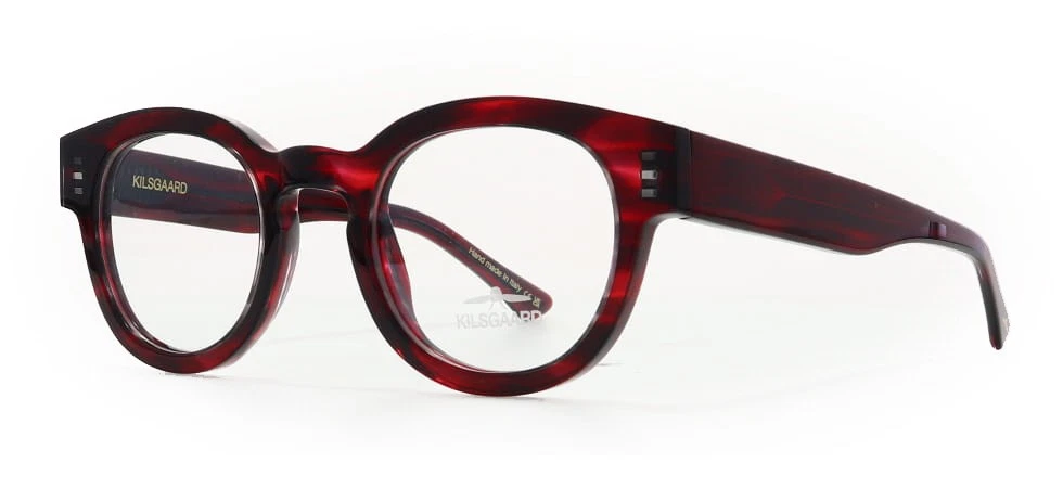 Kilsgaard Acetate 17 4024 Red Clear Eyeglasses 48mm