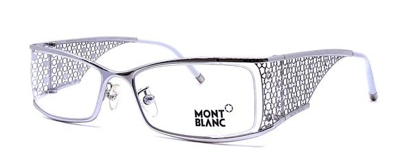 MONTBLANC MB 199 F80 Silver Eyeglasses MB0199 F80 55mm