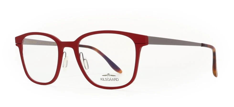Kilsgaard Aluminum 2 4021 Matte Red Eyeglasses 50mm