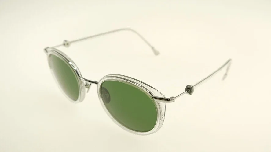 MONCLER MC009 S06 Silver / Green SUNGLASSES MC 009-S06 48mm