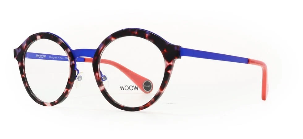 WOOW HOLI DAYS 1 0162 Mahogany Peach Tortoise Eyeglasses 48mm