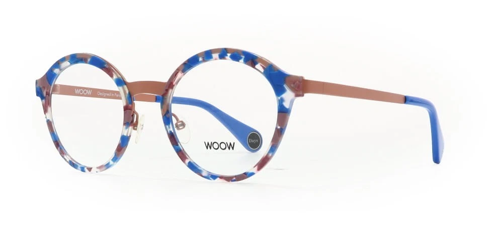 WOOW HOLI DAYS 1 5666 Granite Rose Blue Eyeglasses 48mm