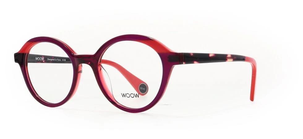 WOOW RUN WAY 1 2218 Bicolor Red & Pink Eyeglasses 48mm