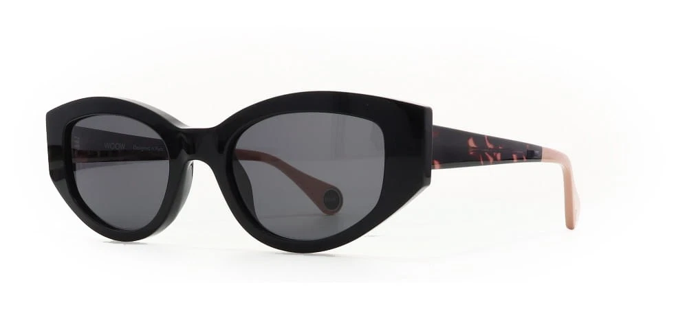 WOOW SUPER BOLD 2 100 Shiny Black / Gray Sunglasses 52mm