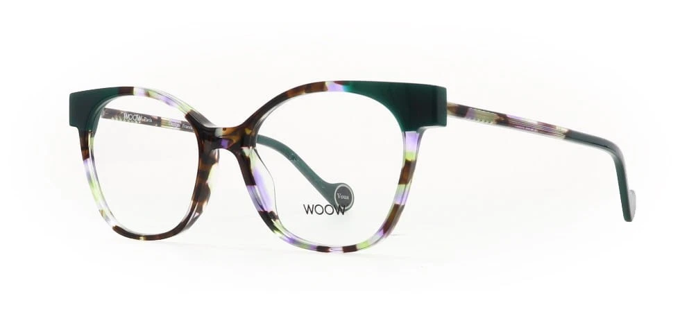 WOOW VOULEZ VOUS 1 0176 Purple Tortoise Eyeglasses 49mm