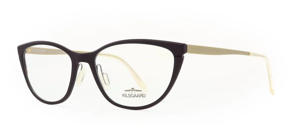 Kilsgaard WELLS 3822 Burgundy Gold Eyeglasses 53mm