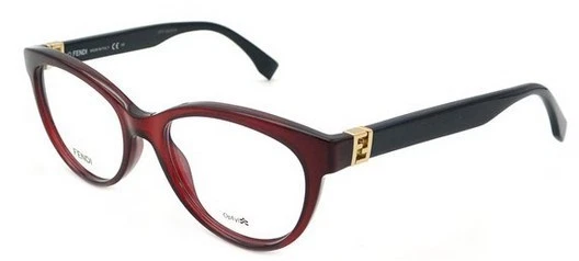 FENDI FF 0008 7RK Burgundy Eyeglasses FF 0008 7RK 52mm