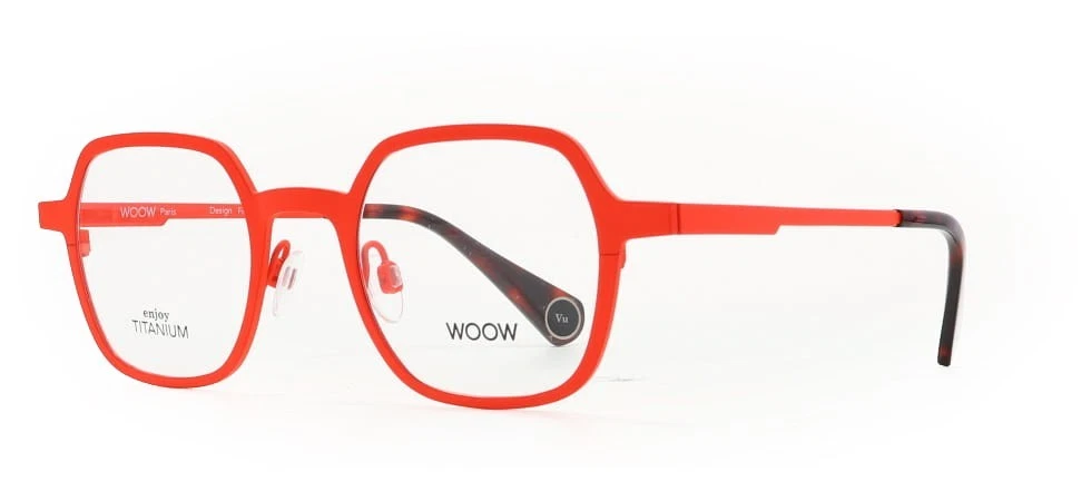 WOOW DEJA VU 1 9404M Fluo Matte Red Eyeglasses 45mm