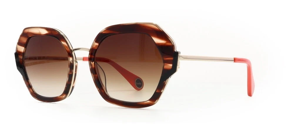 WOOW SUPER FUNKY 2 7010 Brown Horn / Brown Gradient Sunglasses 51mm