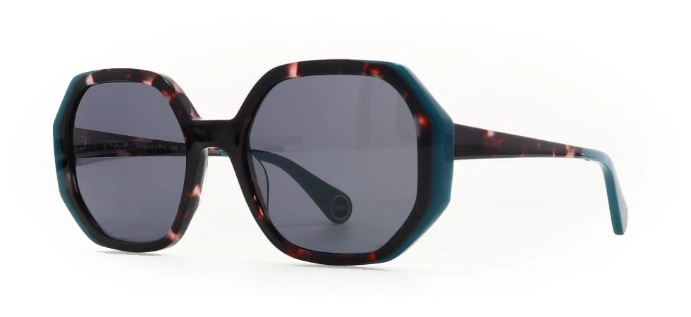 WOOW SUPER VISION 2 0162 Mahogany Peach Tortoise / Gray Sunglasses 53mm