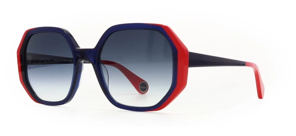 WOOW SUPER VISION 2 0471 Navy Blue Red / Gray Sunglasses 53mm