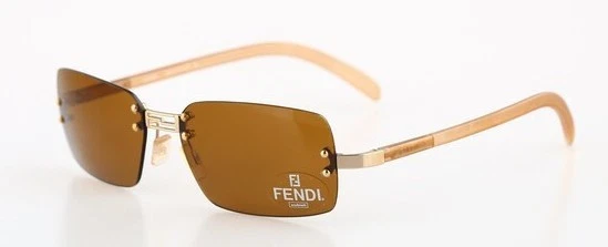 FENDI FF 7300 300X Gold / Brown Sunglasses FF7300-300X 55mm