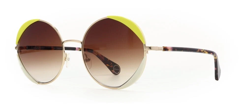 WOOW SUPER DISCO 1 2410 Opaque Yellow Fluo / Brown Gradient Sunglasses 55mm