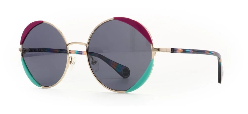 WOOW SUPER DISCO 1 747 Fuschia / Gray Sunglasses 55mm